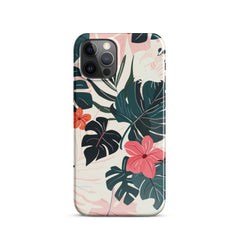 Flower leaves Snap case for iPhone