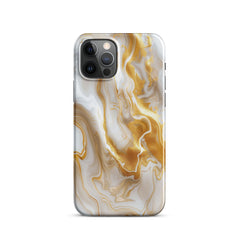 Gold Marble Snap case for iPhone