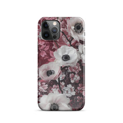 Red Floral Snap case for iPhone