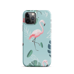 Tropical Flamingo Snap case for iPhone