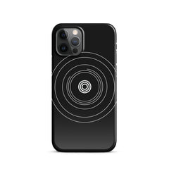 Black Circle Snap case for iPhone