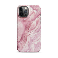 Pink Marble Snap case for iPhone