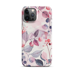 Pink Floral Snap case for iPhone