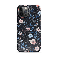 Blue Flowers Snap case for iPhone