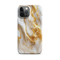 Gold Marble Snap case for iPhone