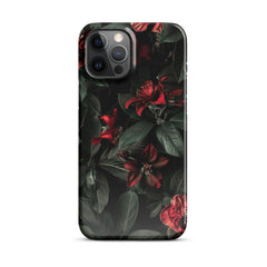 Floral Dark Snap case for iPhone