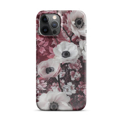 Red Floral Snap case for iPhone