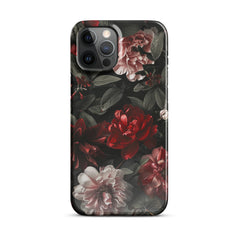 Pink Red Floral Snap case for iPhone