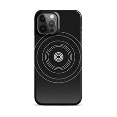 Black Circle Snap case for iPhone