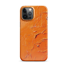 Orange Aastract Snap case for iPhone