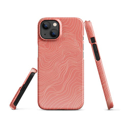 Coral Pink Snap case for iPhone