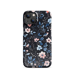 Blue Flowers Snap case for iPhone