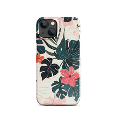 Flower leaves Snap case for iPhone