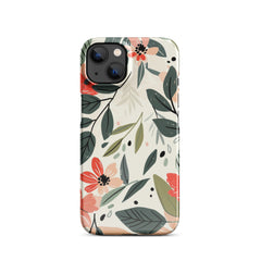 Flower leave Snap case for iPhone