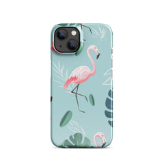 Tropical Flamingo Snap case for iPhone