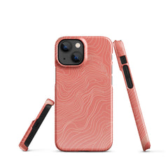 Coral Pink Snap case for iPhone