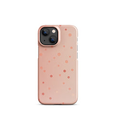 Peach Dots Snap case for iPhone