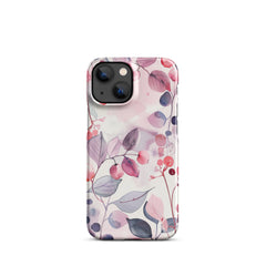 Pink Floral Snap case for iPhone