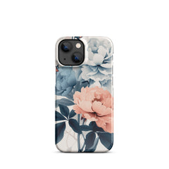 Tricolor Flowers Snap case for iPhone