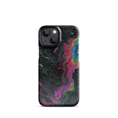 Black rainbow Snap case for iPhone