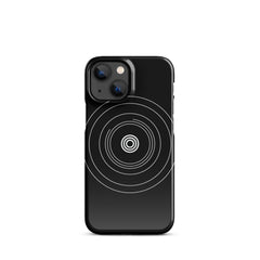 Black Circle Snap case for iPhone