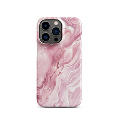 Pink Marble Snap case for iPhone