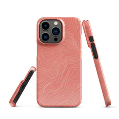 Coral Pink Snap case for iPhone