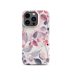 Pink Floral Snap case for iPhone