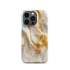 Gold Marble Snap case for iPhone