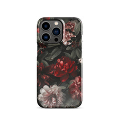 Pink Red Floral Snap case for iPhone