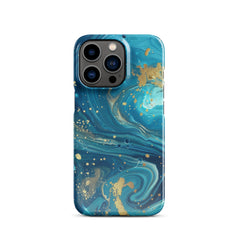 Turquoise Swirl  Snap case for iPhone