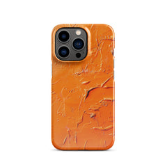 Orange Aastract Snap case for iPhone