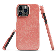 Coral Pink Snap case for iPhone