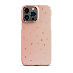 Peach Dots Snap case for iPhone