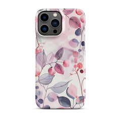 Pink Floral Snap case for iPhone