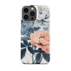 Tricolor Flowers Snap case for iPhone