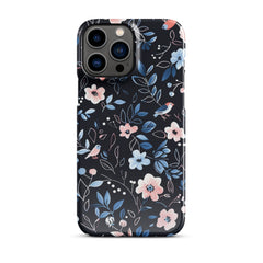 Blue Flowers Snap case for iPhone