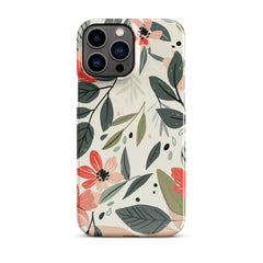 Flower leave Snap case for iPhone