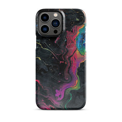 Black rainbow Snap case for iPhone