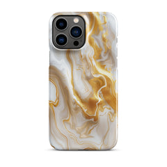 Gold Marble Snap case for iPhone