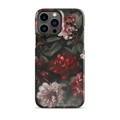 Pink Red Floral Snap case for iPhone