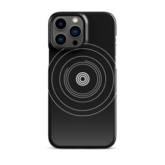 Black Circle Snap case for iPhone