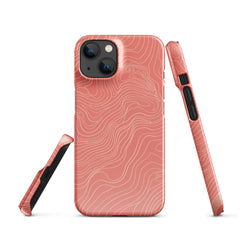 Coral Pink Snap case for iPhone