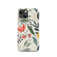 Botanical leaves Snap case for iPhone