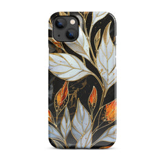 Stained Galss Leaves Snap case for iPhone