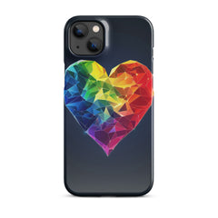 Ranbow Heart Snap case for iPhone