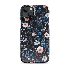 Blue Flowers Snap case for iPhone