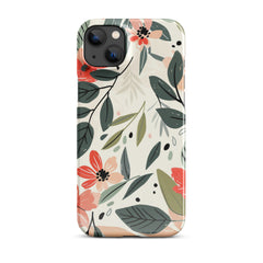 Flower leave Snap case for iPhone