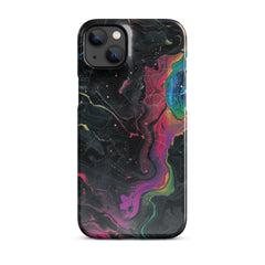 Black rainbow Snap case for iPhone