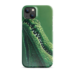 Green Crocodile Snap case for iPhone